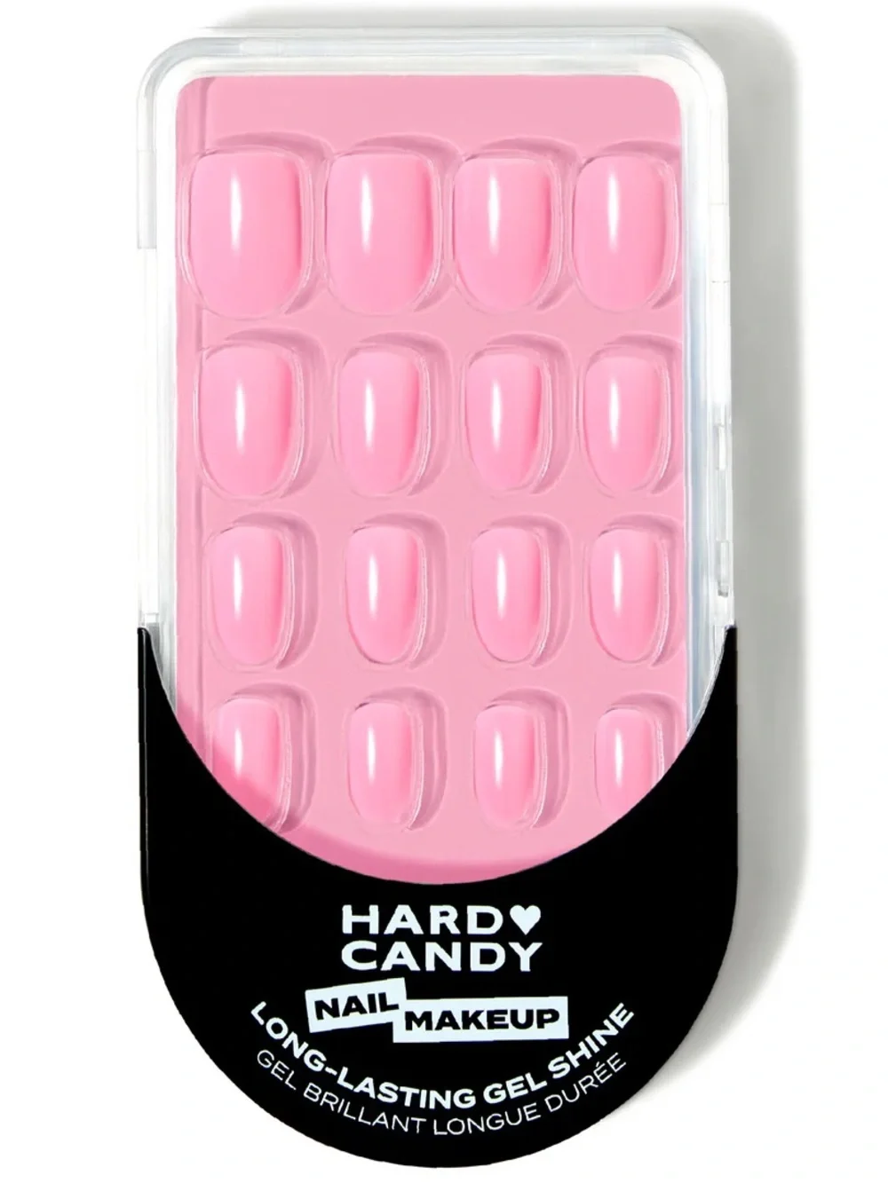 Hard Candy Pink Press-On Nail Set - 24 Round Gel Shine Nails
